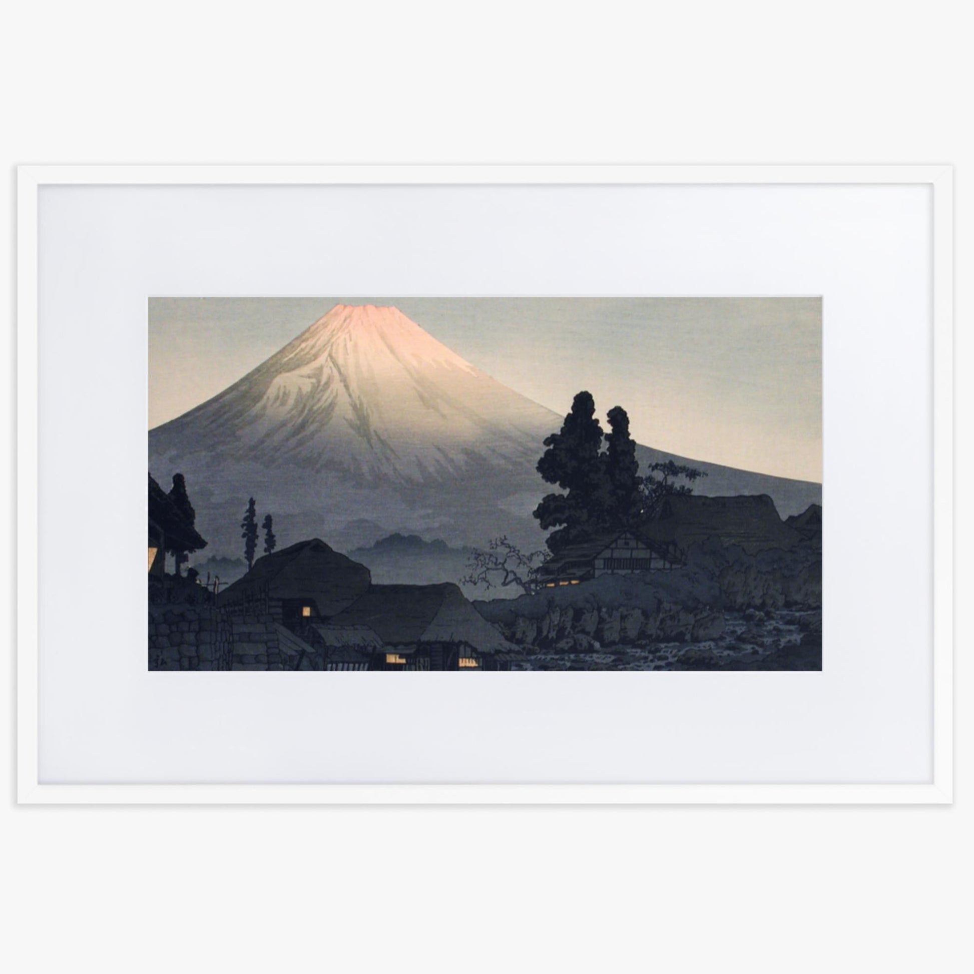 Takahashi Hiroaki (Shōtei) - Mount Fuji From Mizukubo 61x91 cm Poster With White Frame