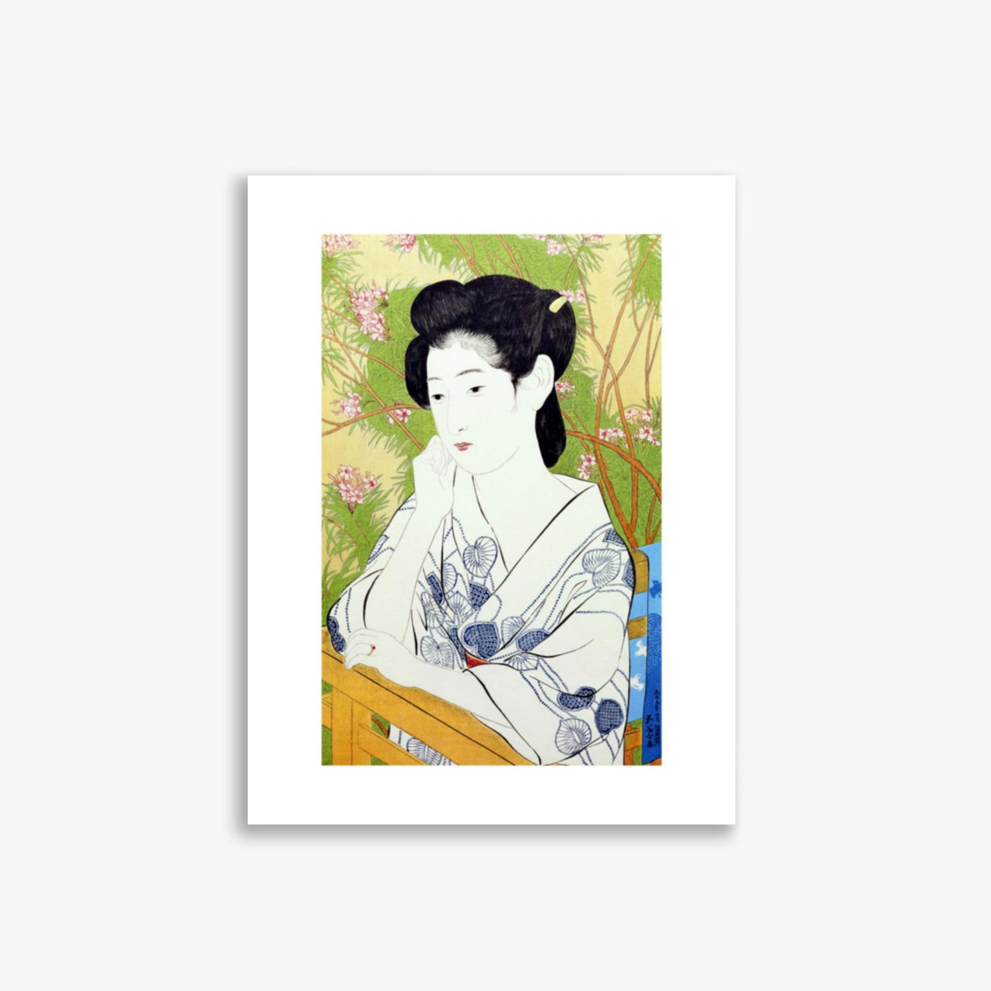 Goyō Hashiguchi: At a hot springs inn - 30x40 cm Poster