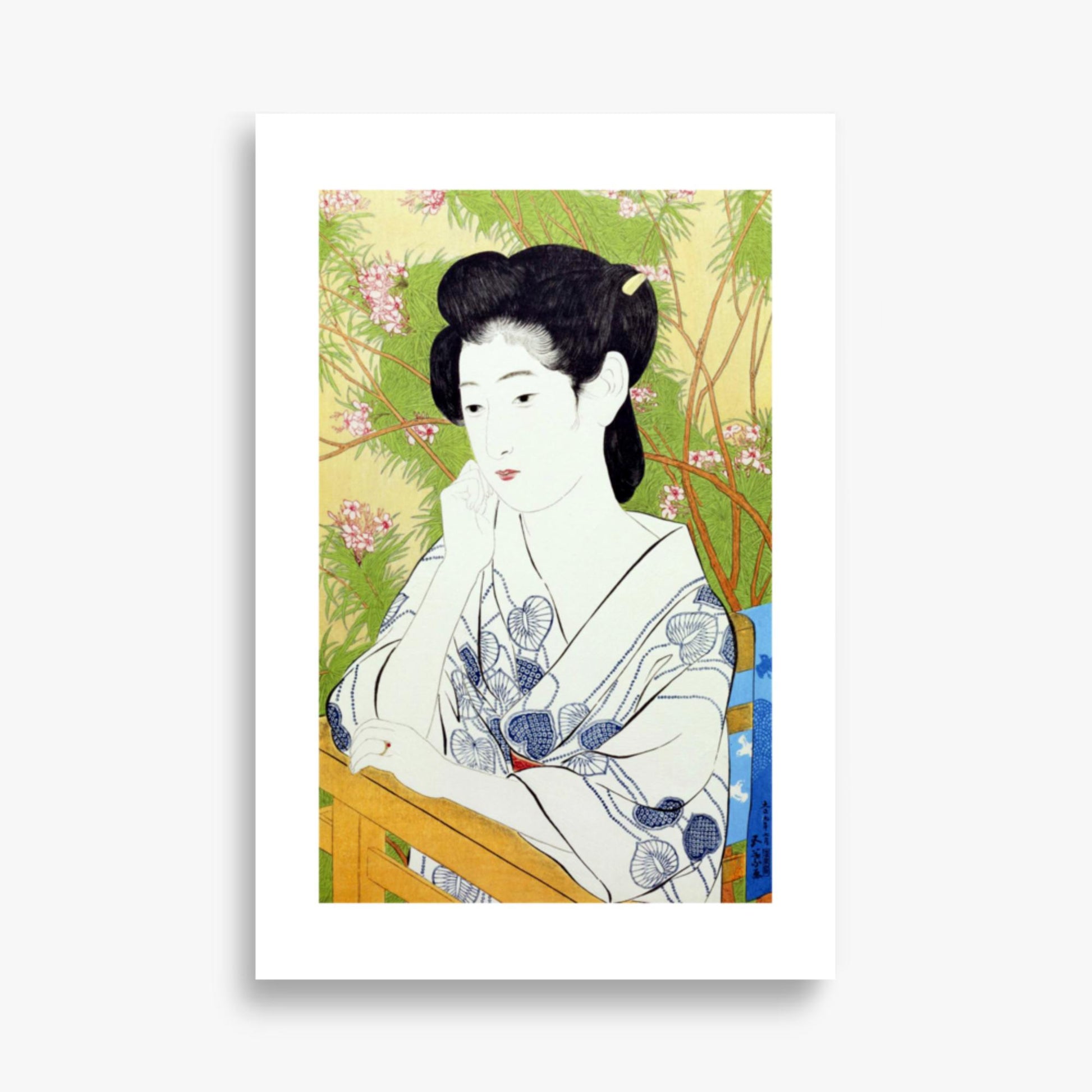 Goyō Hashiguchi: At a hot springs inn - 61x91 cm Poster