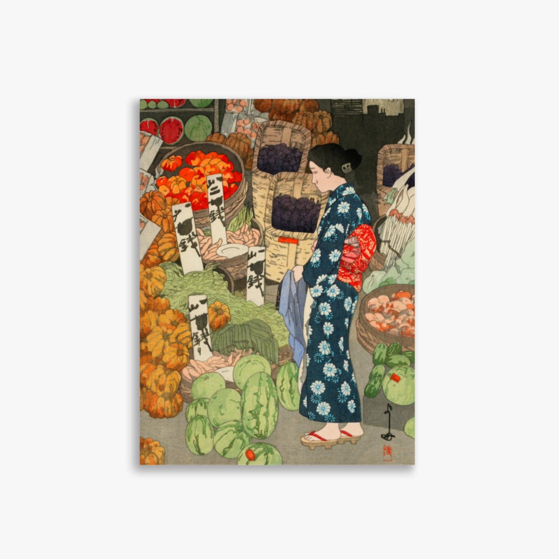 Hiroshi Yoshida: Honest Grocery - 30x40 cm Poster