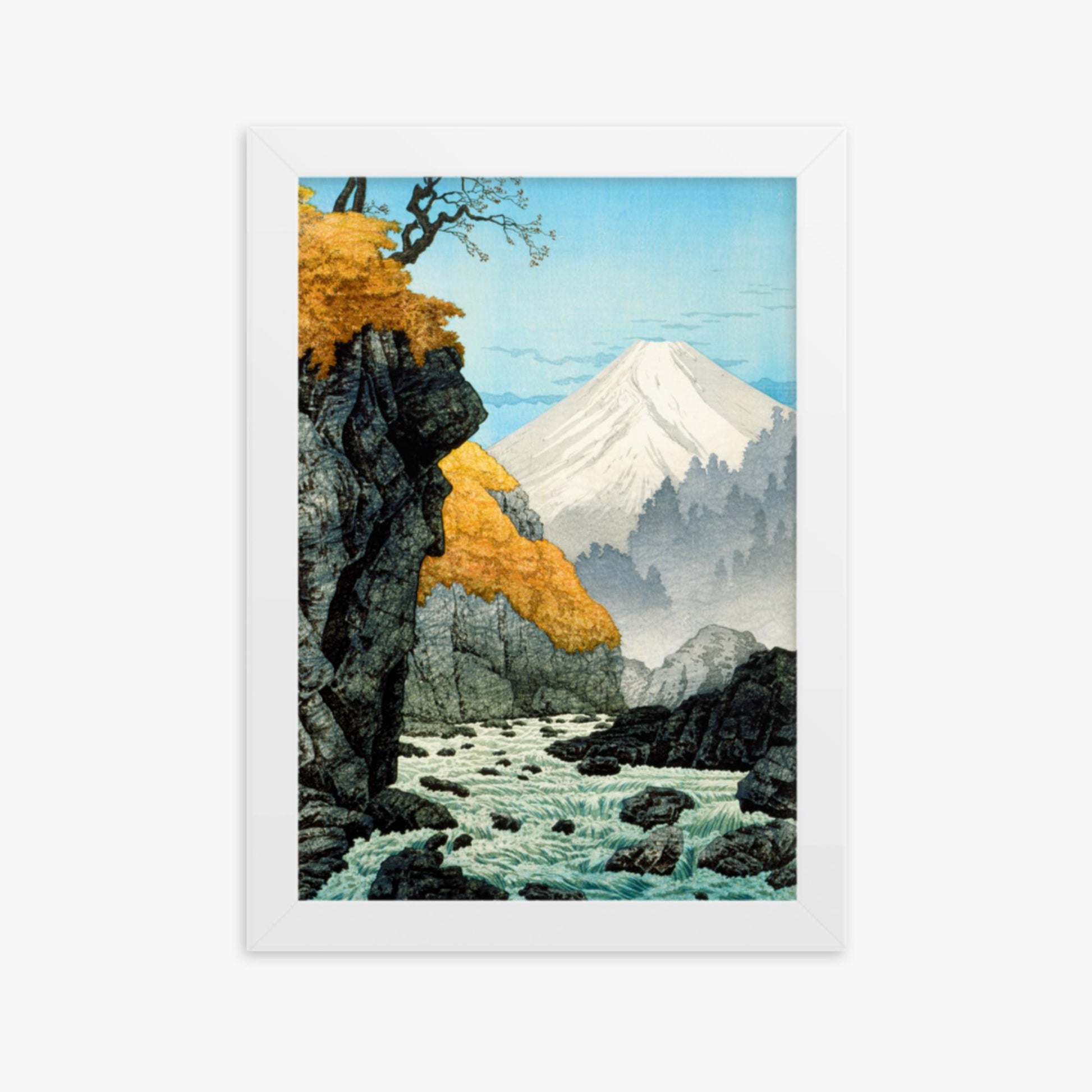 Takahashi Hiroaki (Shōtei) - Foot of Mount Ashitaka 21x30 cm Poster With White Frame