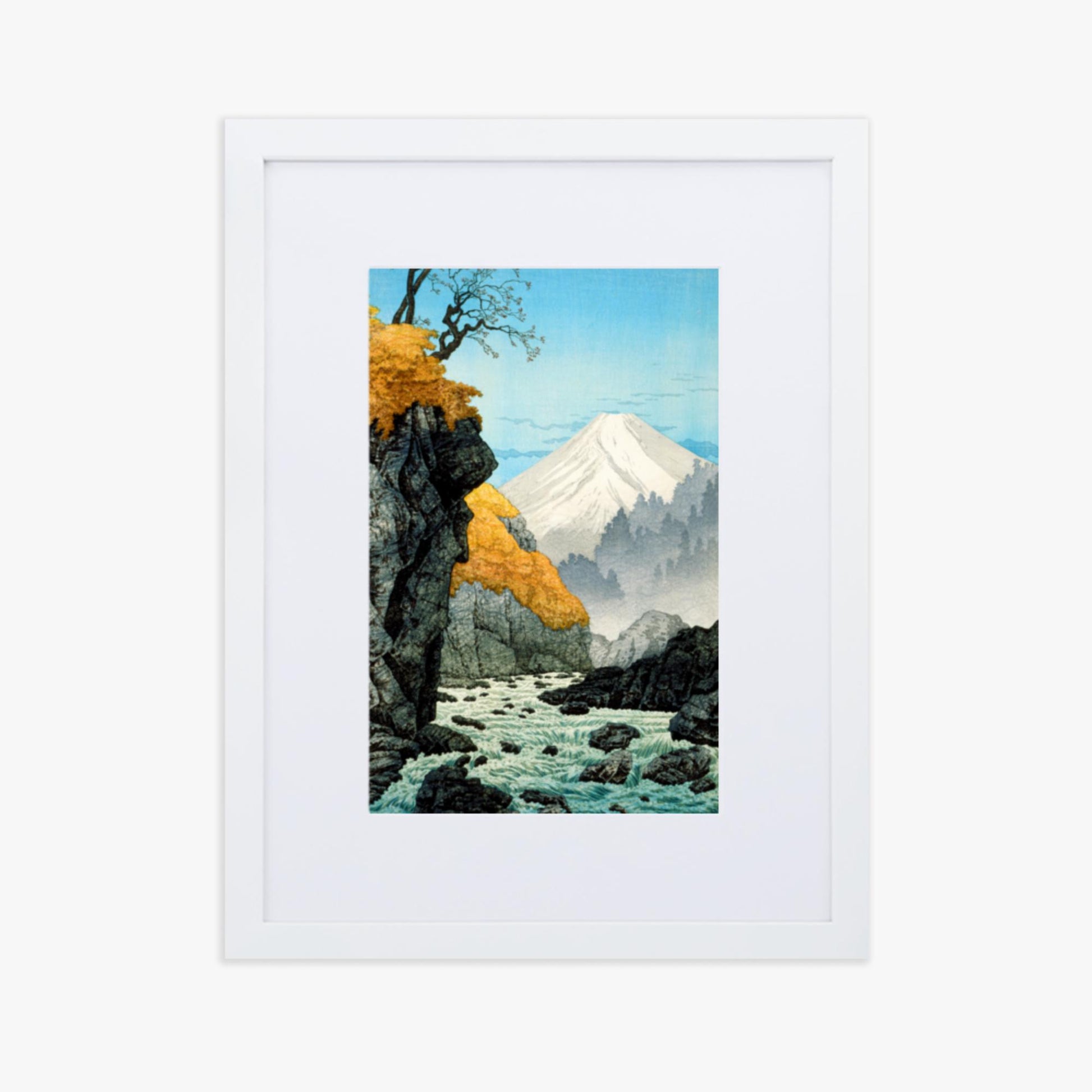 Takahashi Hiroaki (Shōtei) - Foot of Mount Ashitaka 30x40 cm Poster With White Frame