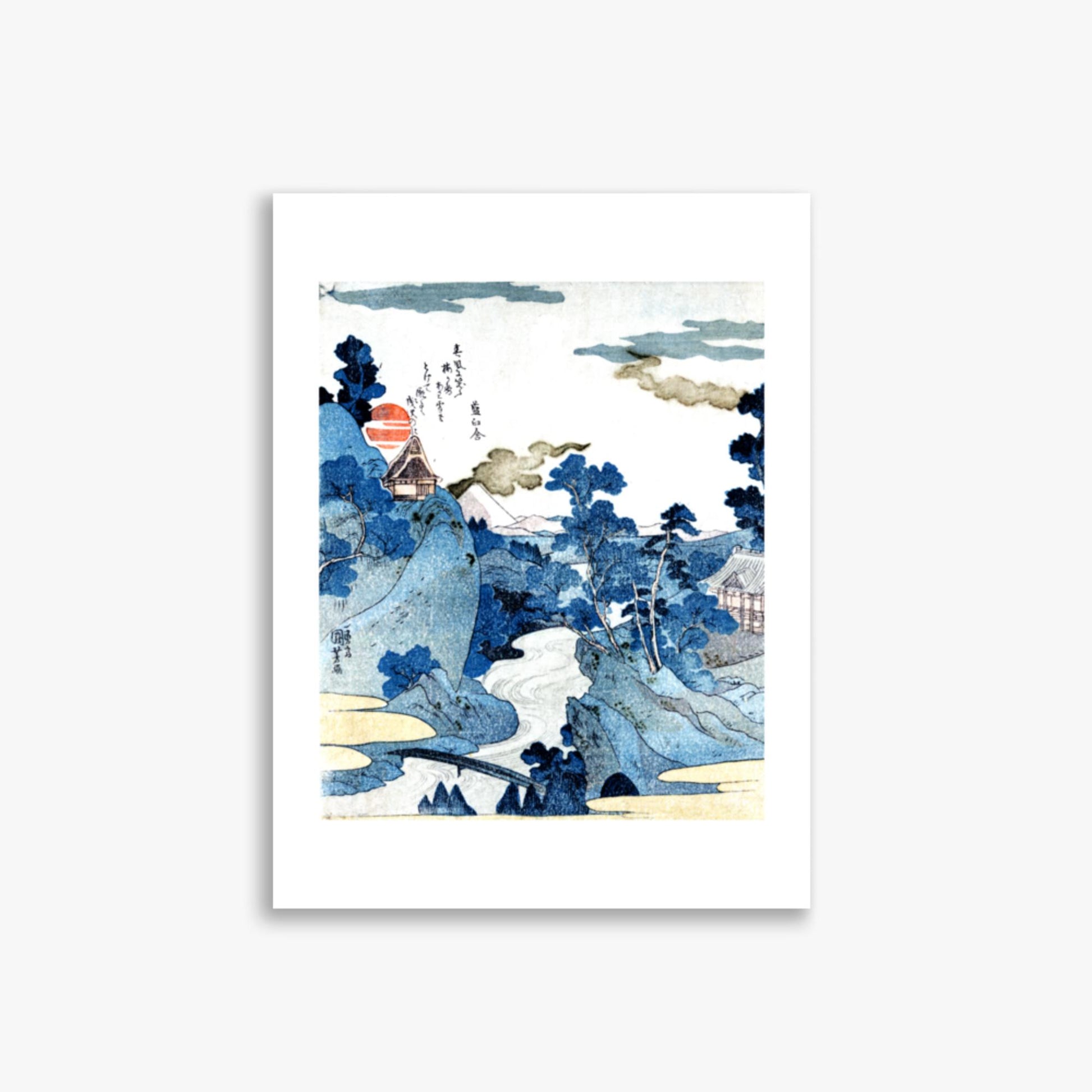 Utagawa Kuniyoshi - An evening view of Fuji 30x40 cm Poster