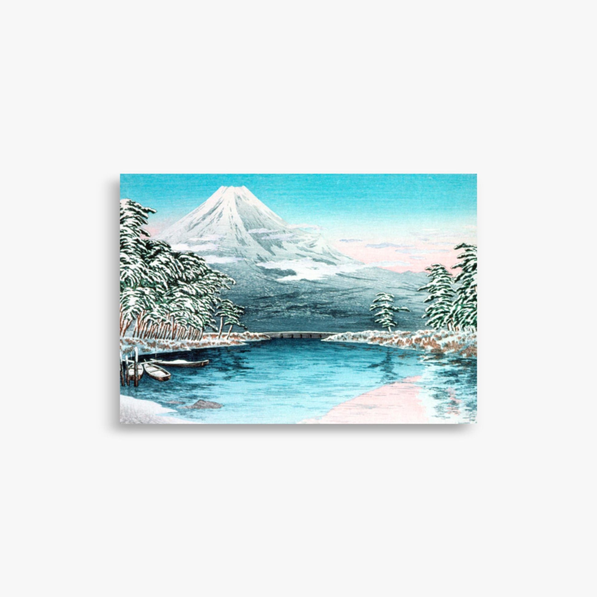 Takahashi Hiroaki (Shōtei) - Mt. Fuji from Tagonoura, Snow Scene 21x30 cm Poster