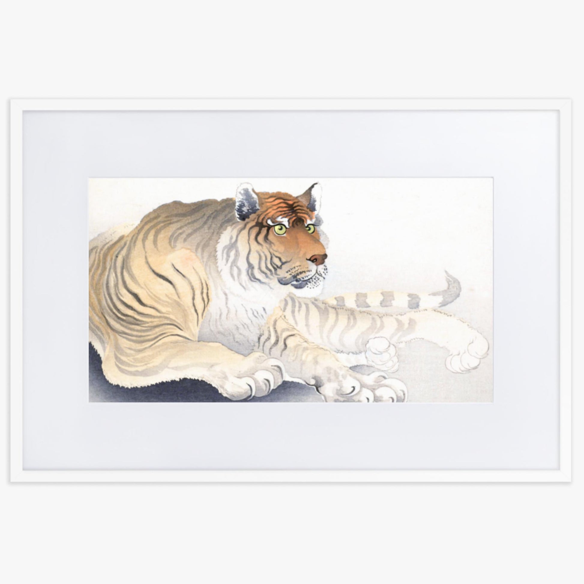 Ohara Koson - Tiger 61x91 cm Poster With White Frame