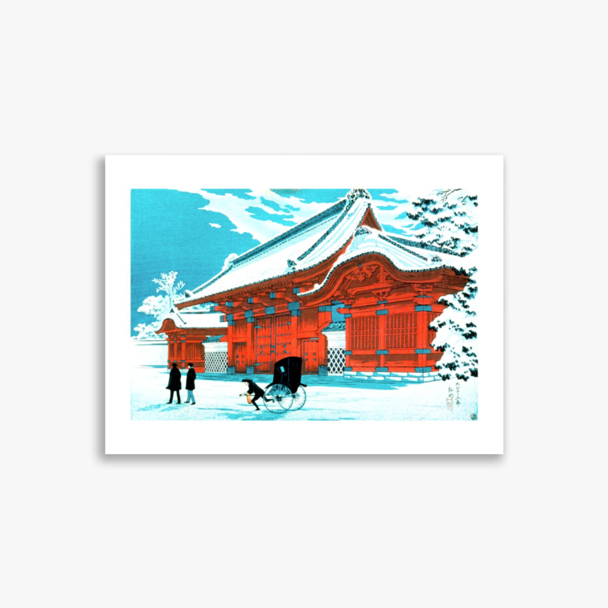 Takahashi Hiroaki (Shōtei) - The Red Gate of Hongo in Snow 30x40 cm Poster