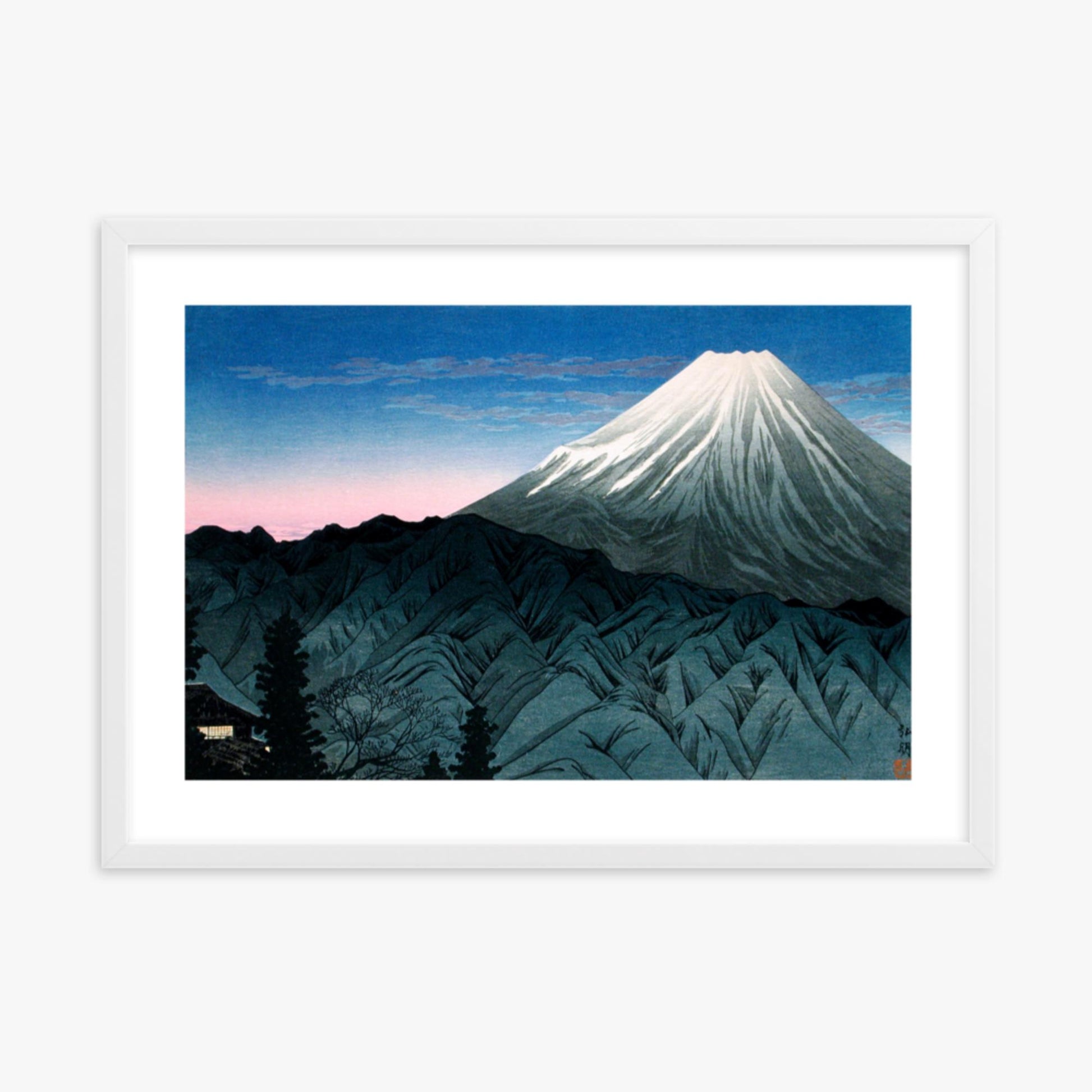 Takahashi Hiroaki (Shōtei) - Mount Fuji From Hakone 50x70 cm Poster With White Frame