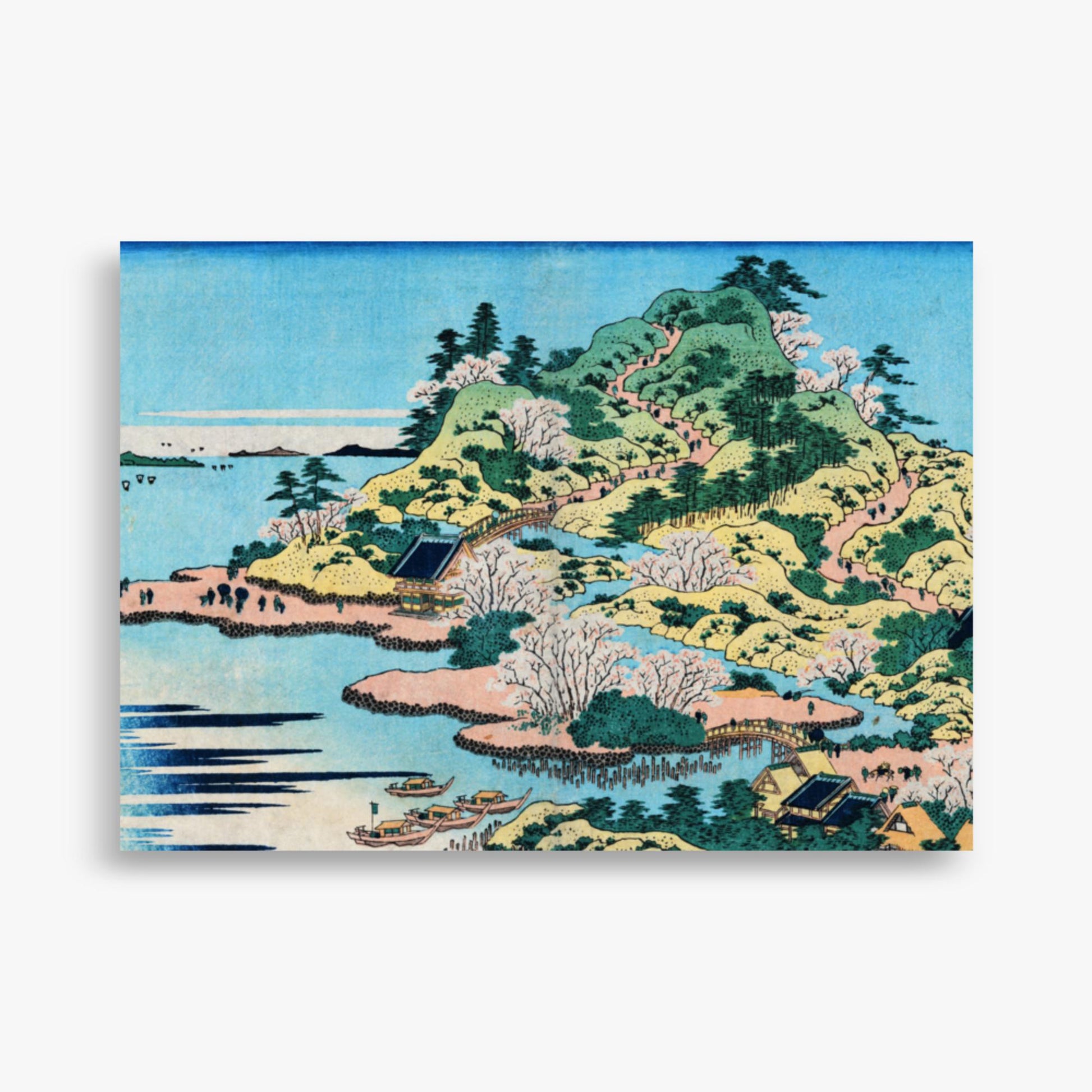 Katsushika Hokusai - Sesshu Ajigawaguchi Tenposan  50x70 cm Poster