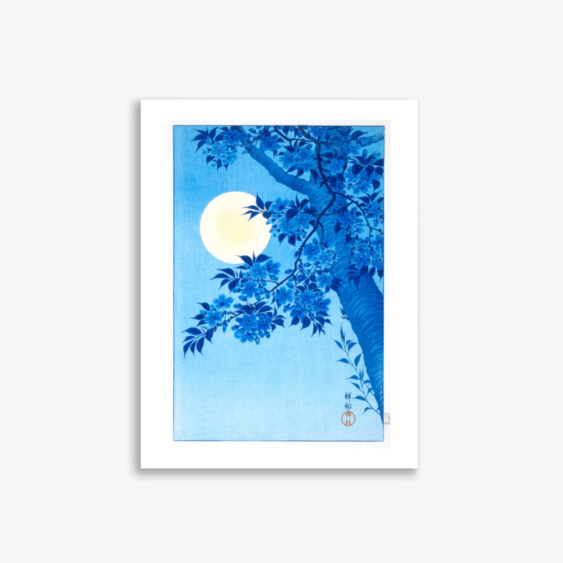 Ohara Koson - Blossoming Cherry on a Moonlit Night 30x40 cm Poster