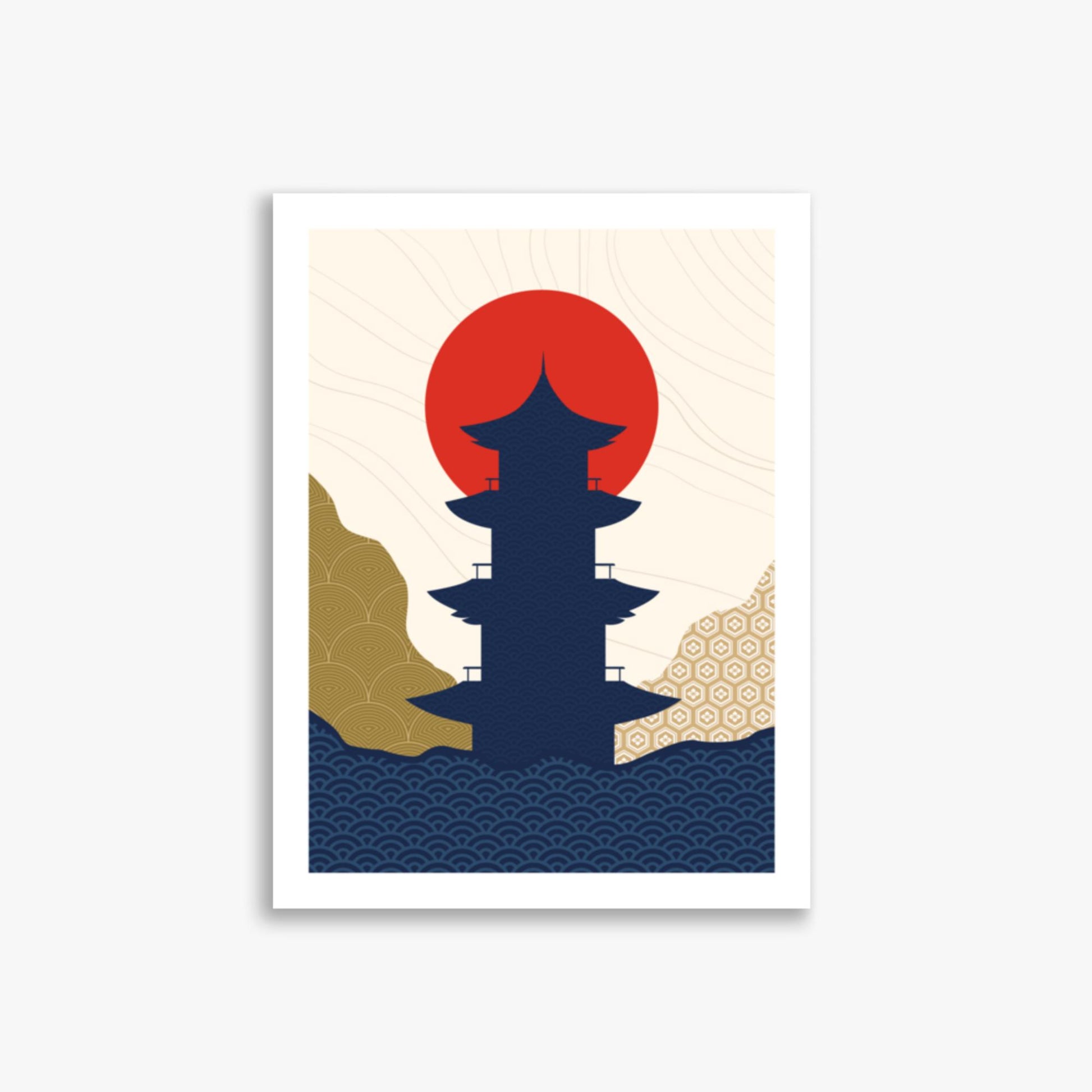 Modern illustration: Shrine in the Sun 2 30x40 cm Poster