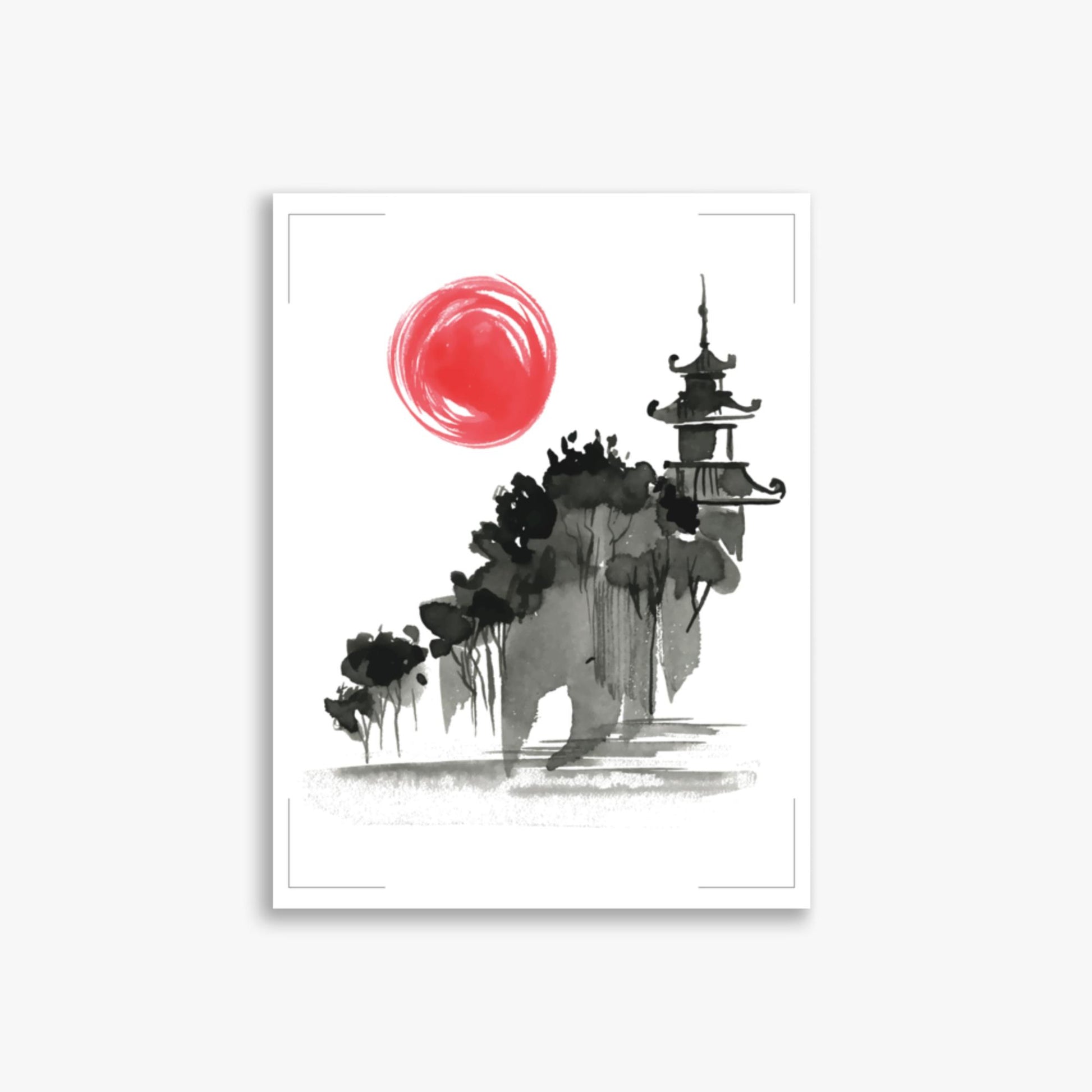 Modern illustration: Castle in the Sun 30x40 cm Poster