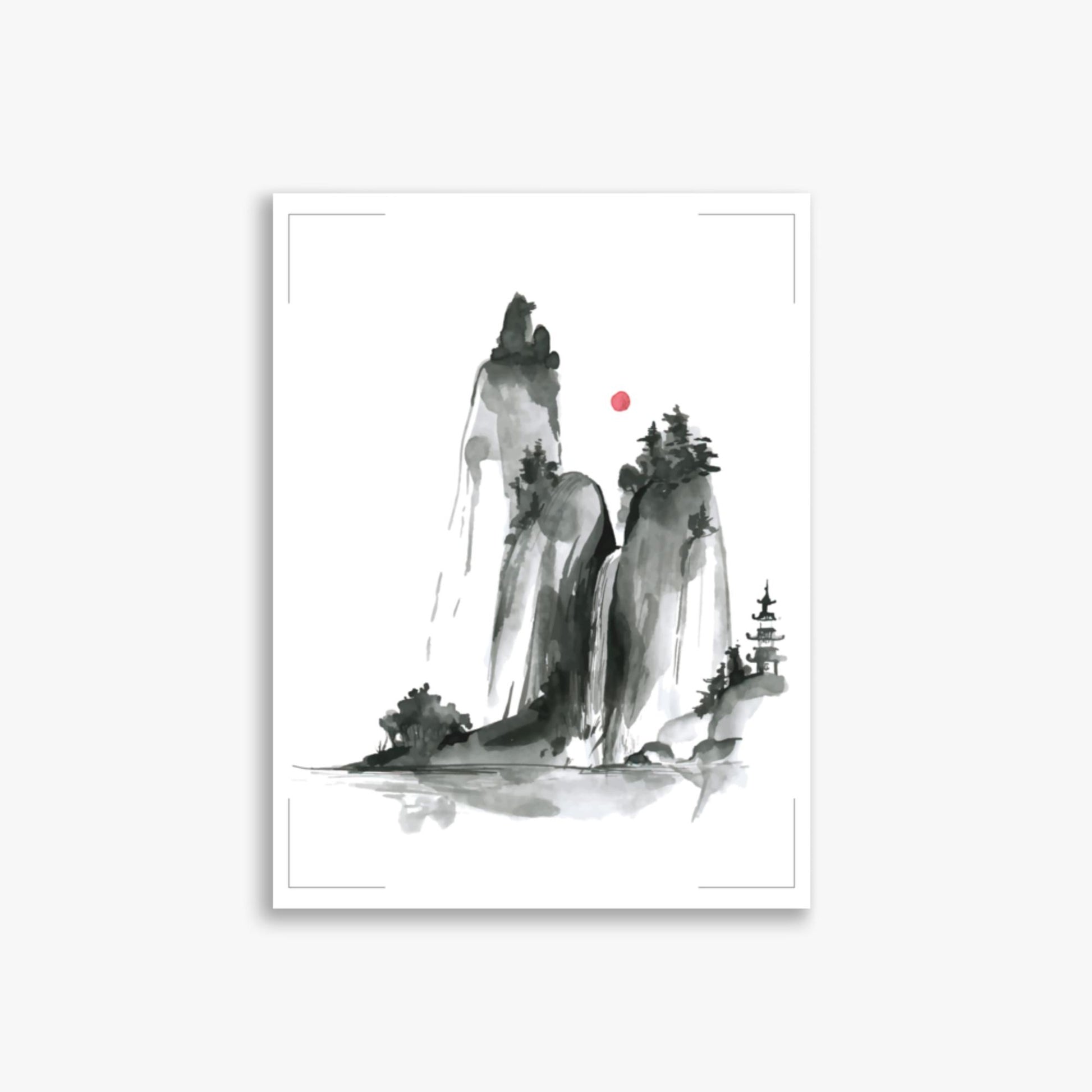 Modern illustration: Shrine on a Hill 30x40 cm Poster