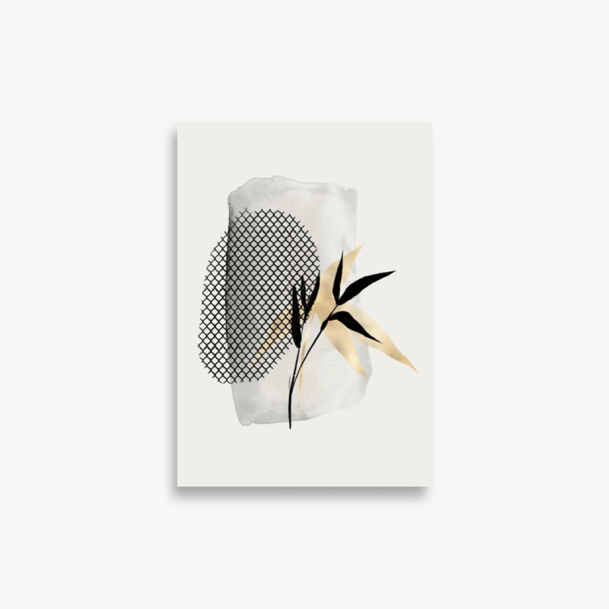 Modern illustration: Leaves 21x30 cm Poster