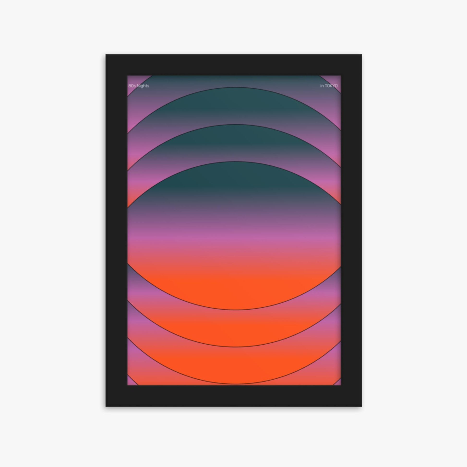 Modern illustration: Mesmerized 21x30 cm Poster With Black Frame Frame