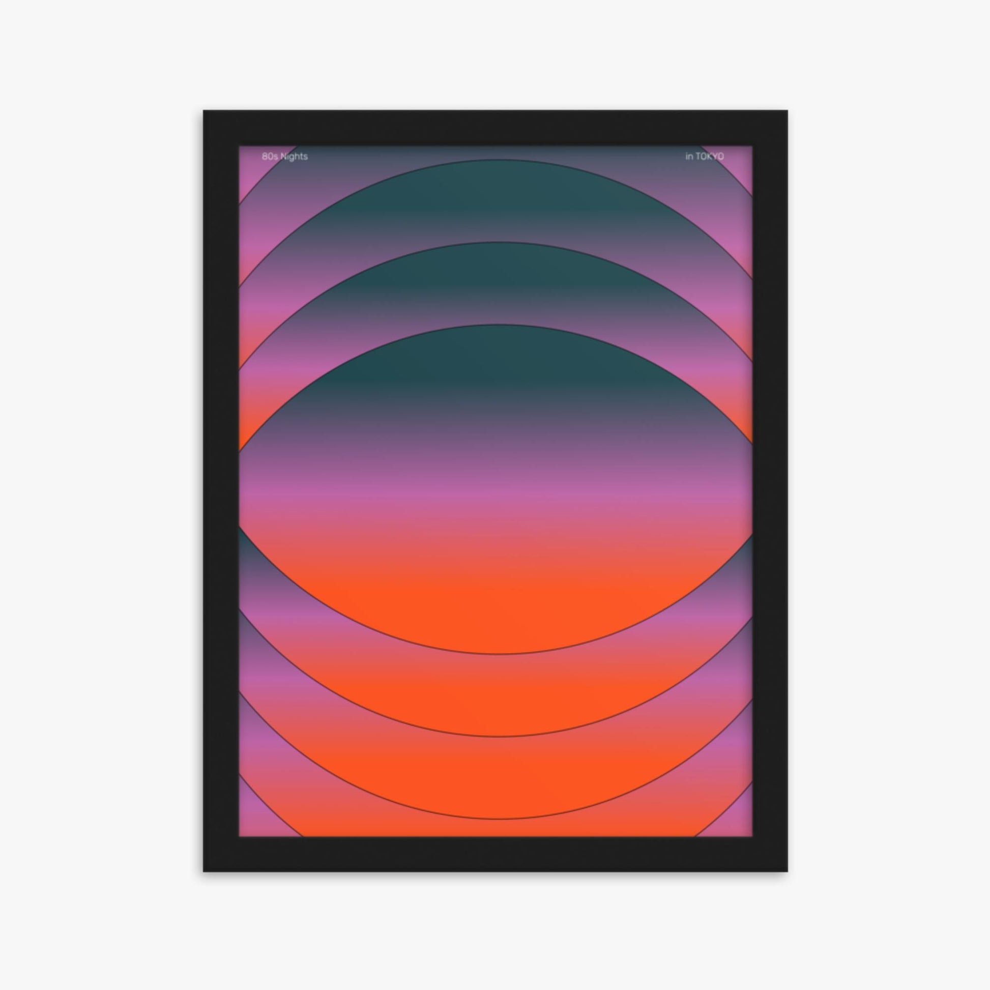 Modern illustration: Mesmerized 30x40 cm Poster With Black Frame Frame