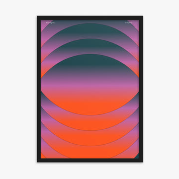 Modern illustration: Mesmerized 50x70 cm Poster With Black Frame Frame