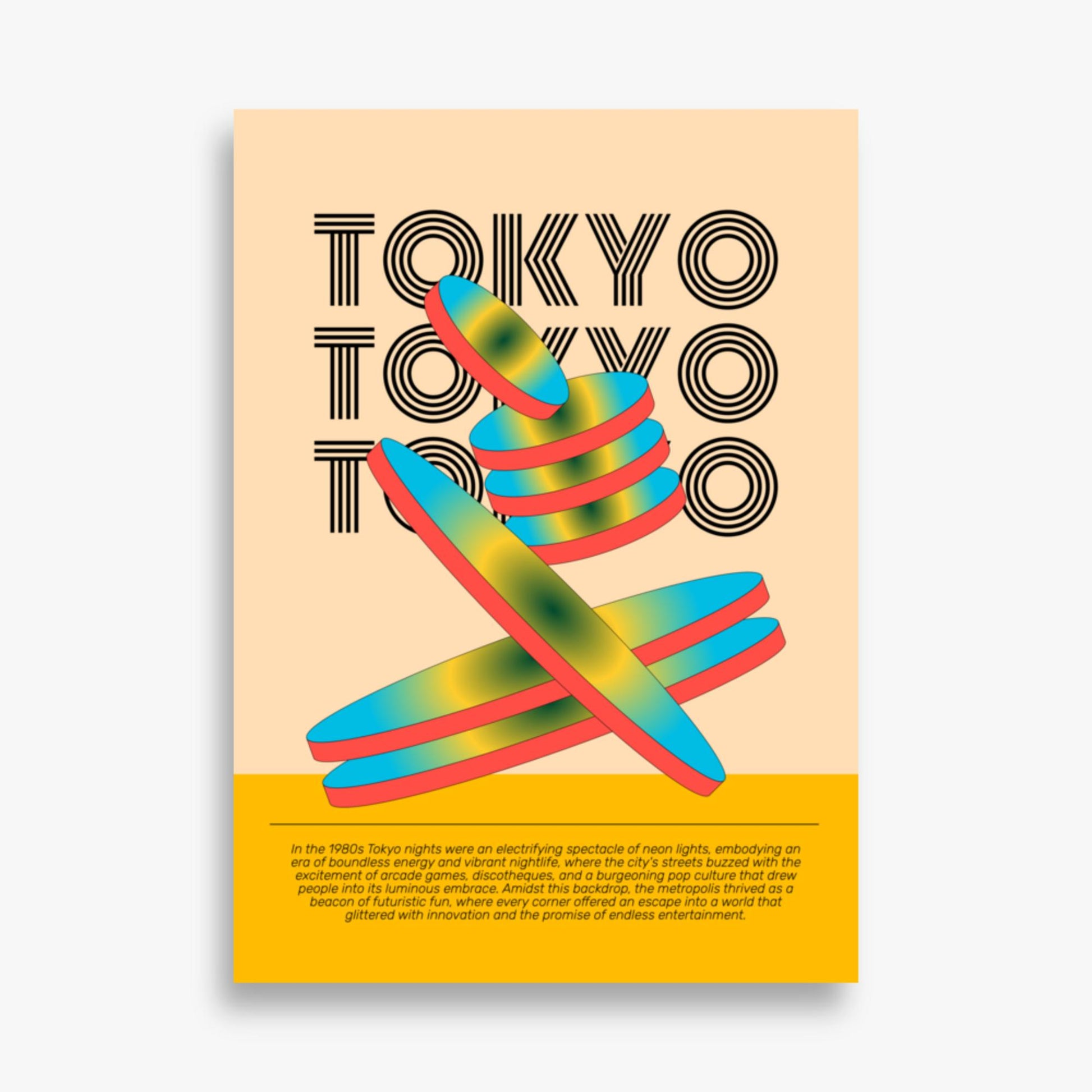 Modern illustration: Tokyo Neon 50x70 cm Poster