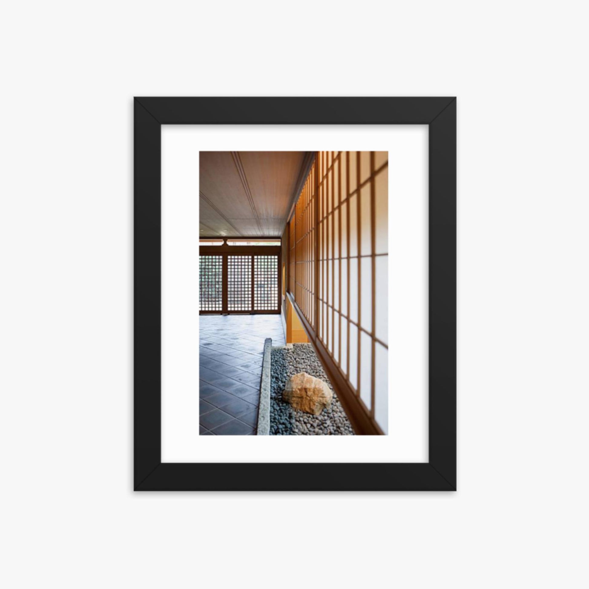 Japanese Inn 8x10 in Poster With Black Frame