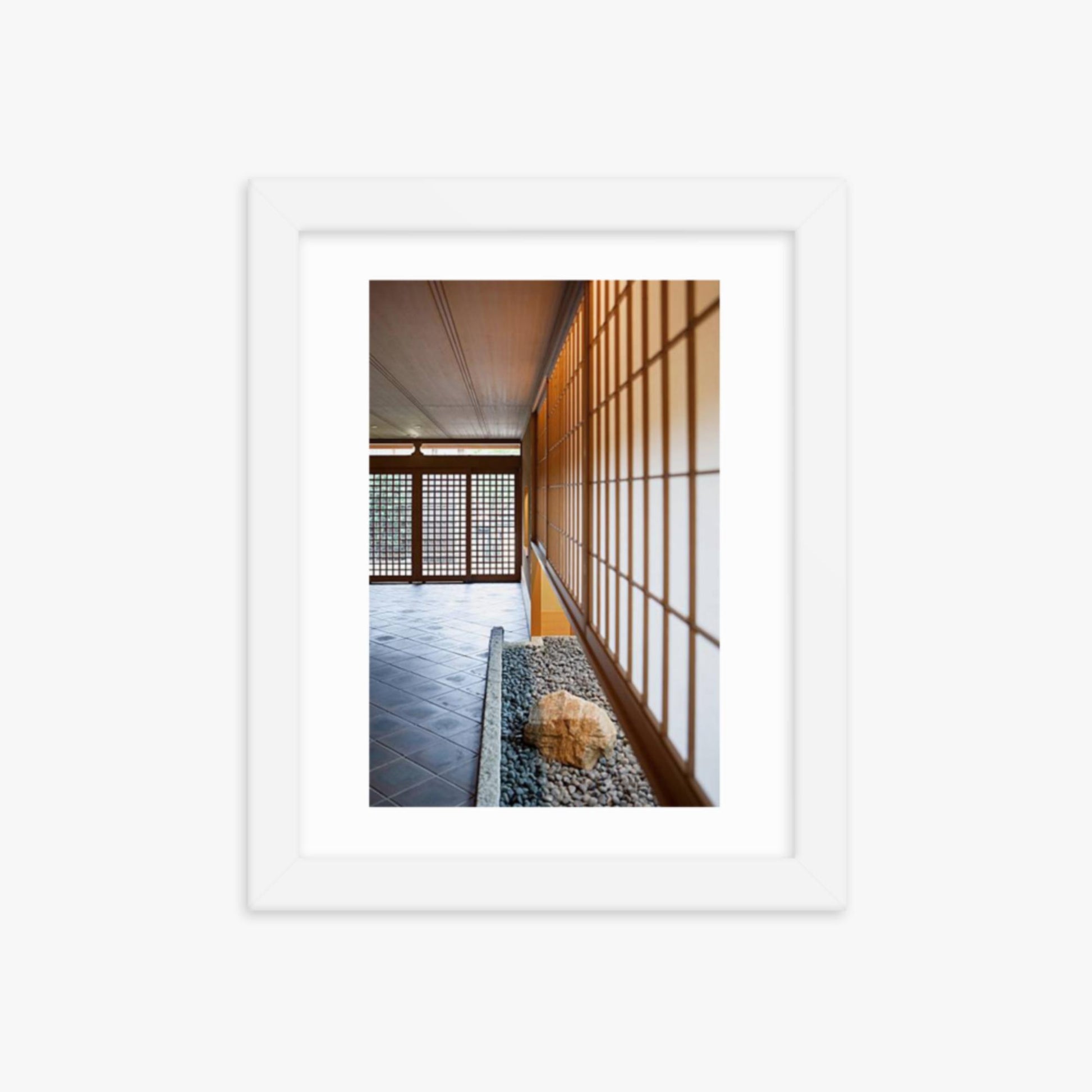 Japanese Inn 8x10 in Poster With White Frame